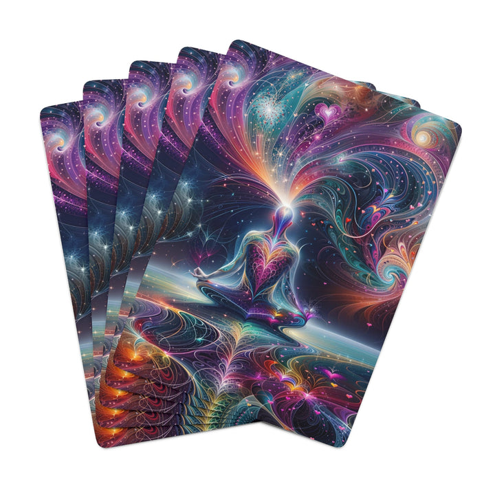 Cosmic Meditation Harmony - Poker Cards - Paper products - g(0D·IO) - 2.47" x 3.47" - White - Semi Glossy