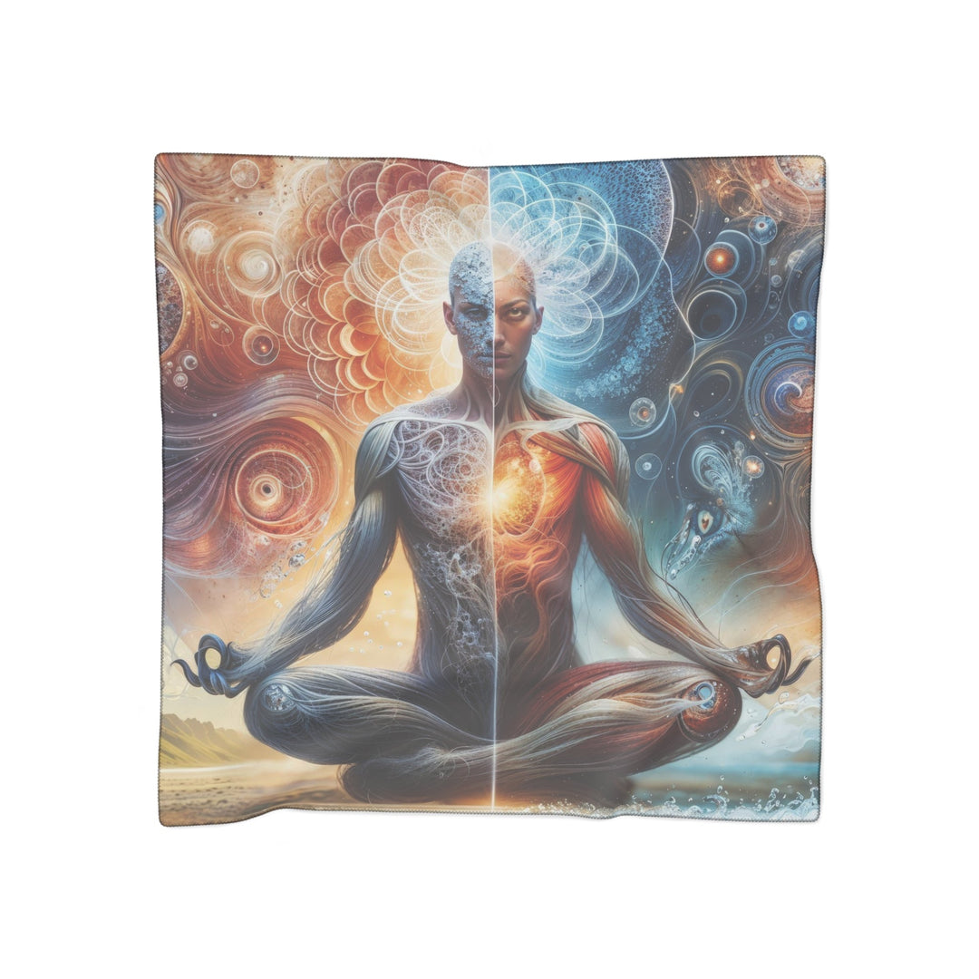 Cosmic Meditation Harmony - Poly Scarf - Accessories - g(0D·IO) - Poly voile - 25" × 25" -