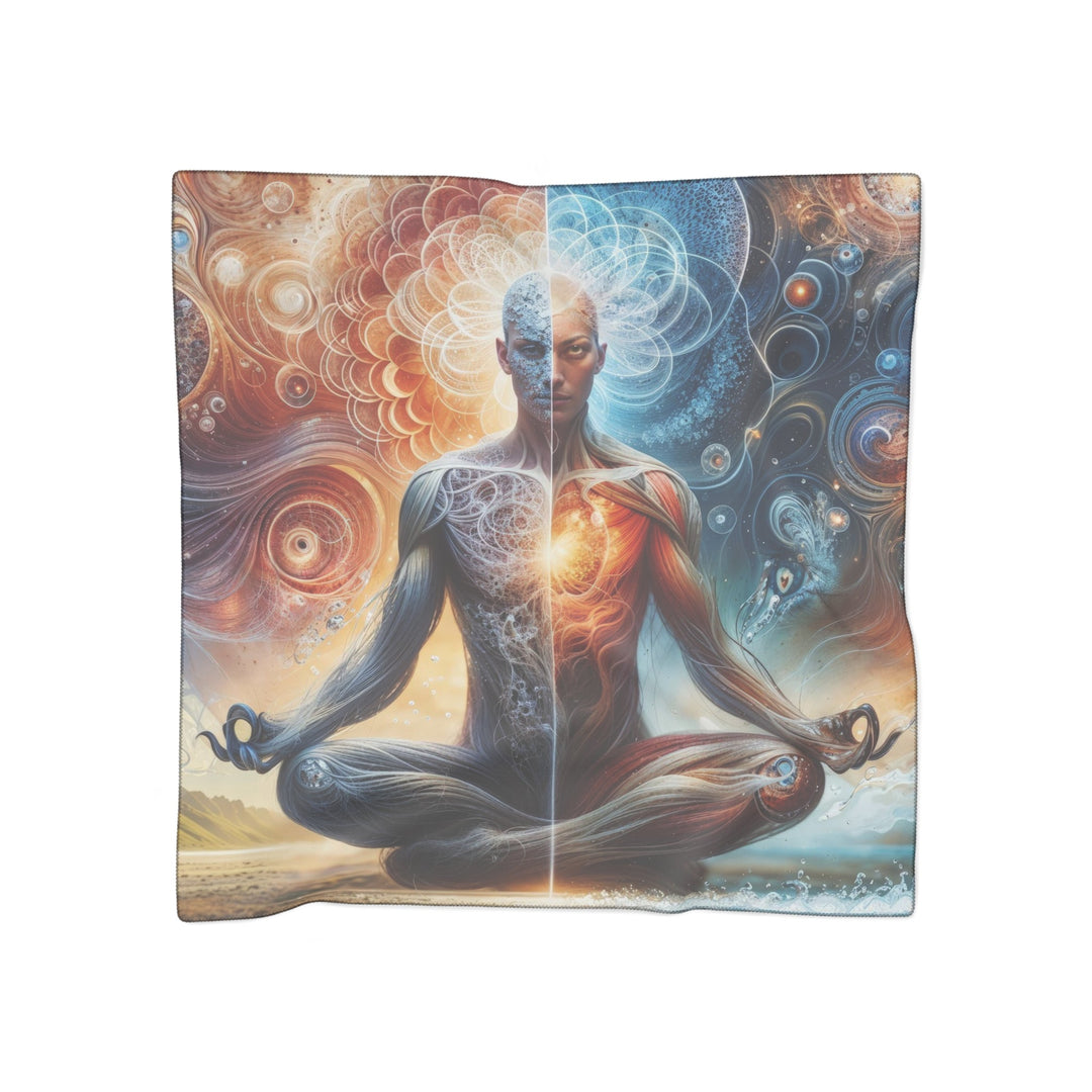 Cosmic Meditation Harmony - Poly Scarf - Accessories - g(0D·IO) - Poly voile - 50" × 50" -