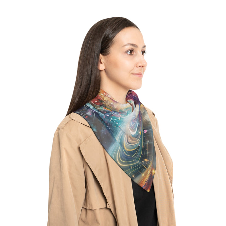 Cosmic Meditation Harmony - Poly Scarf - Accessories - g(0D·IO) - Poly chiffon - 50" × 50" -