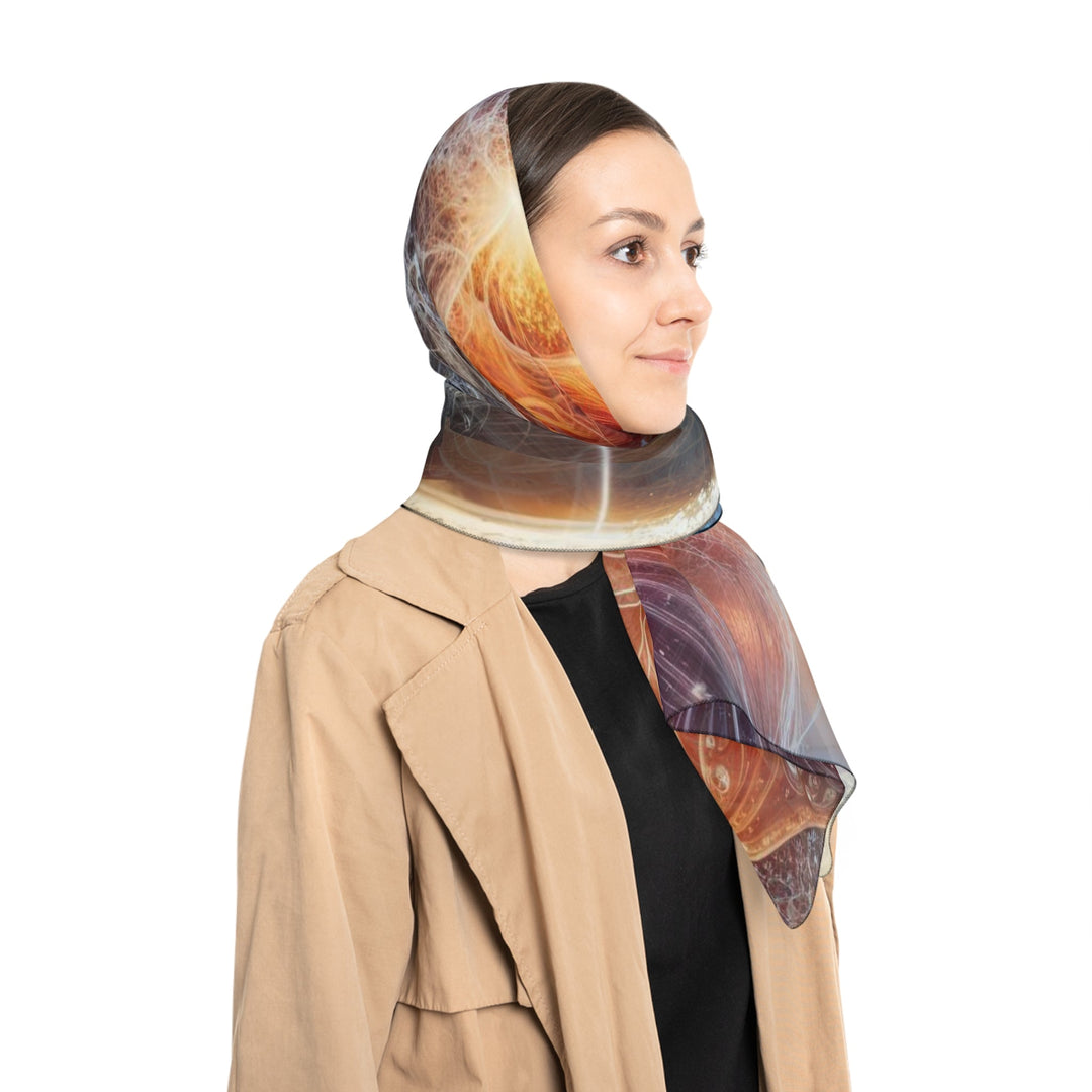 Cosmic Meditation Harmony - Poly Scarf - Accessories - g(0D·IO) - Poly chiffon - 50" × 50" -