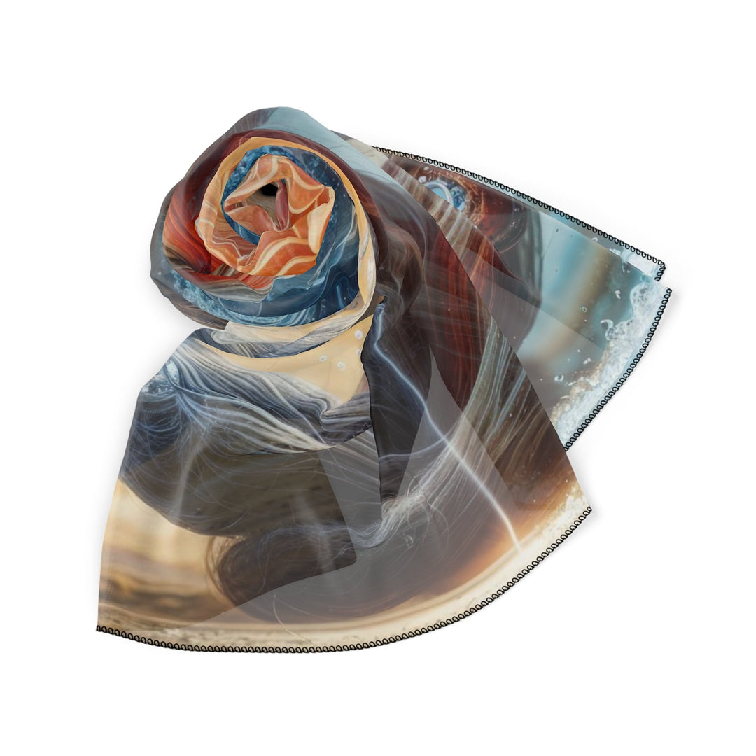 Cosmic Meditation Harmony - Poly Scarf - Accessories - g(0D·IO) - Poly chiffon - 50" × 50" -