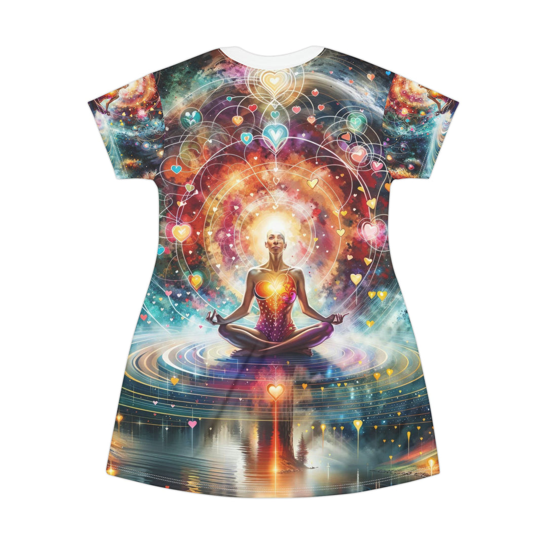 Cosmic Meditation Harmony - T-Shirt Dress - All Over Prints - g(0D·IO) - XS - -