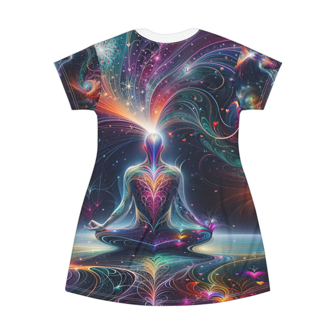 Cosmic Meditation Harmony - T-Shirt Dress - All Over Prints - g(0D·IO) - XS - -