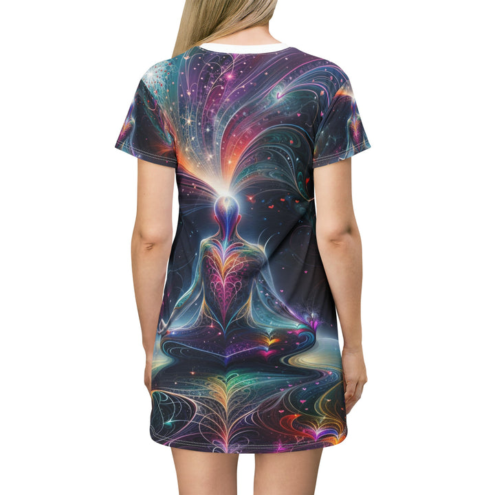 Cosmic Meditation Harmony - T-Shirt Dress - All Over Prints - g(0D·IO) - XS - -