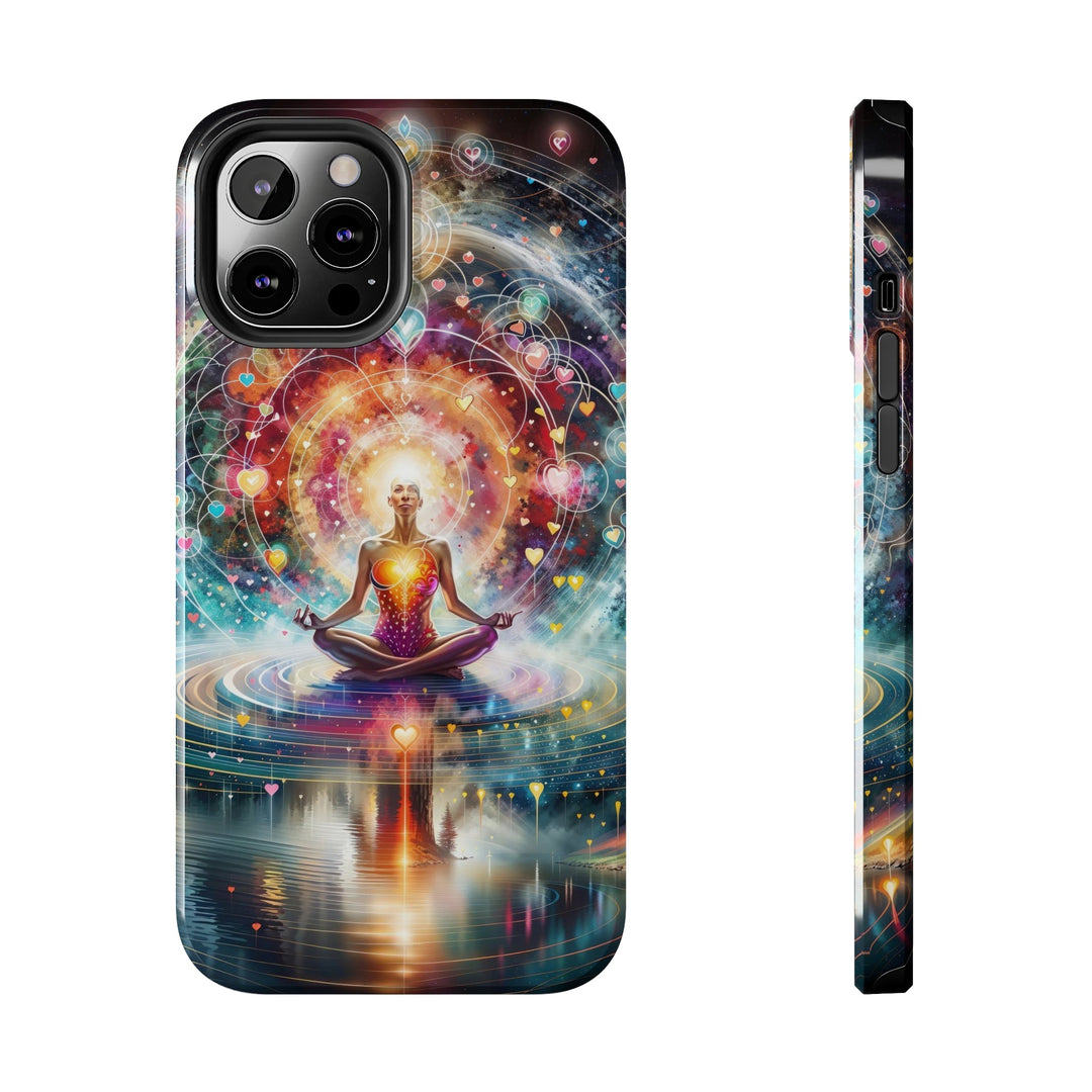 Cosmic Meditation Harmony - Tough Phone Case - Phone Case - g(0D·IO) - iPhone 12 Pro Max - -