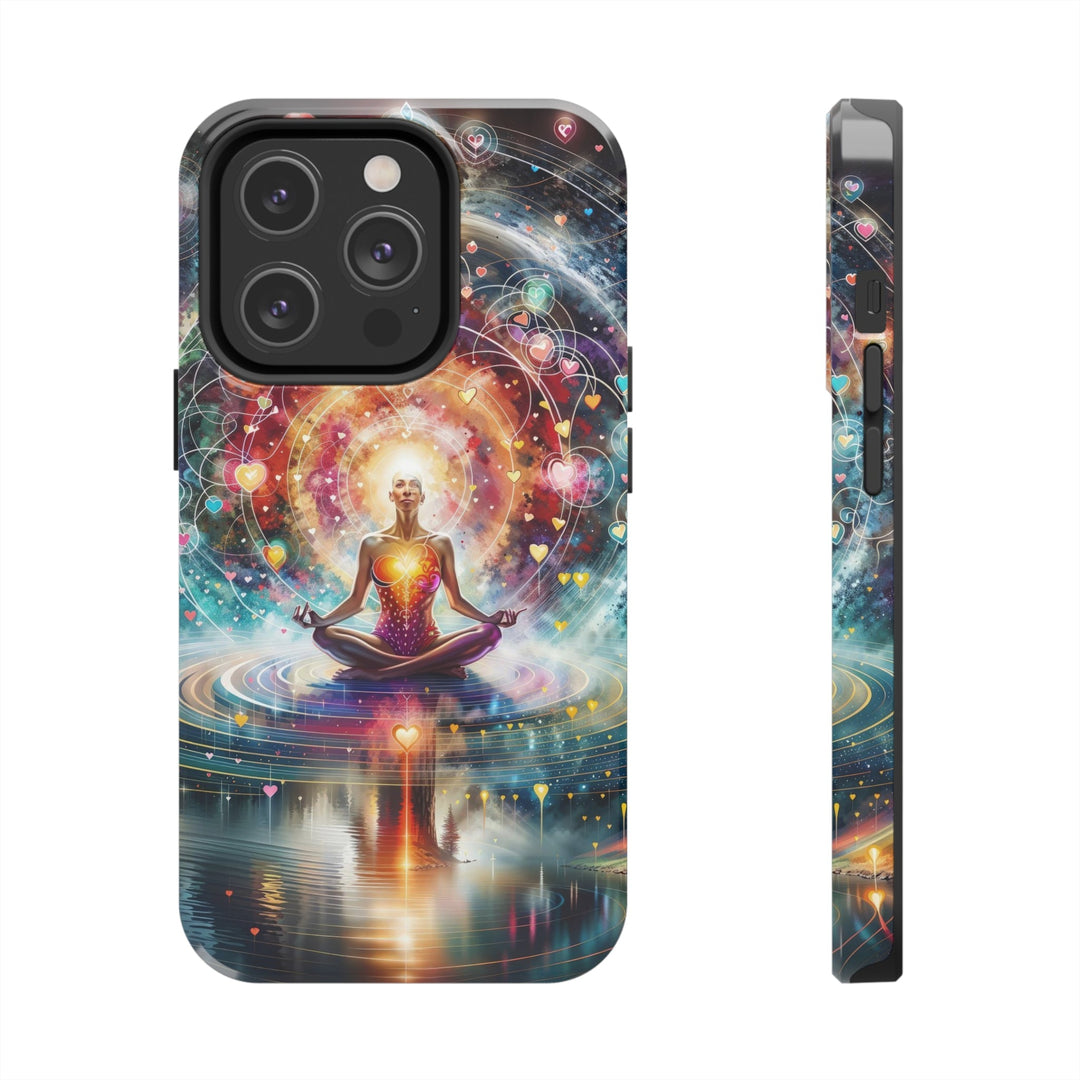 Cosmic Meditation Harmony - Tough Phone Case - Phone Case - g(0D·IO) - iPhone 14 Pro - -