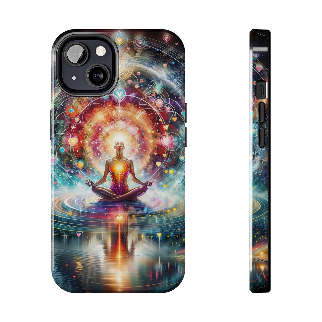 Cosmic Meditation Harmony - Tough Phone Case - Phone Case - g(0D·IO) - iPhone 13 - -