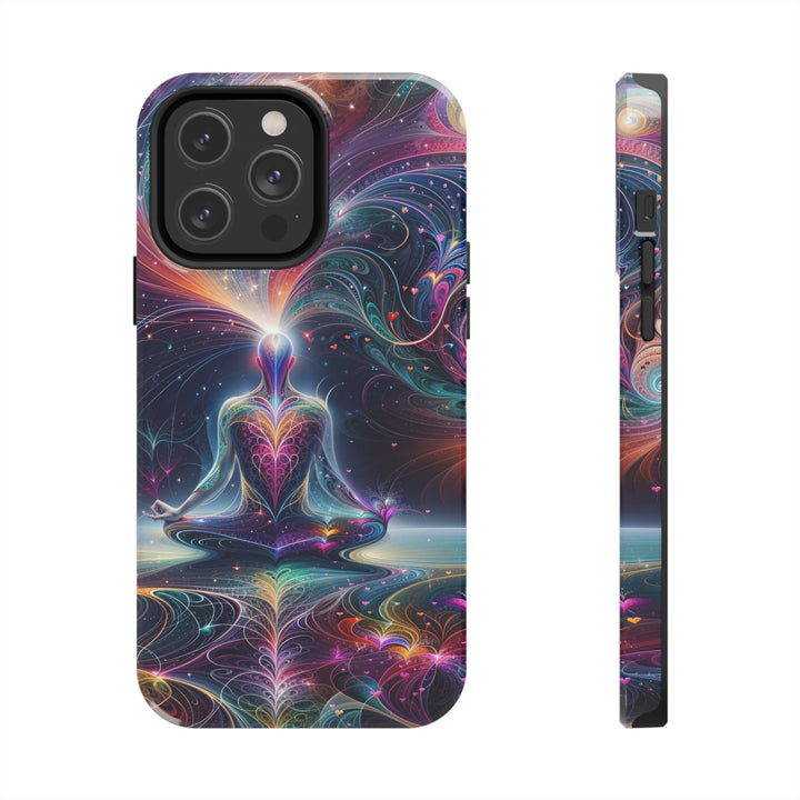 Cosmic Meditation Harmony - Tough Phone Case - Phone Case - g(0D·IO) - iPhone 14 Pro Max - -