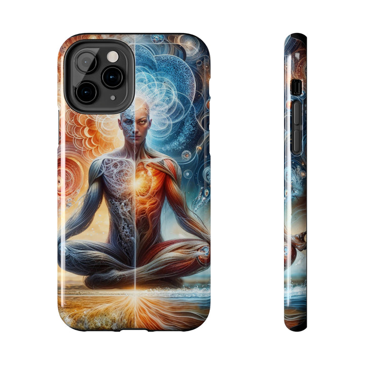 Cosmic Meditation Harmony - Tough Phone Case - Phone Case - g(0D·IO) - iPhone 11 Pro - -