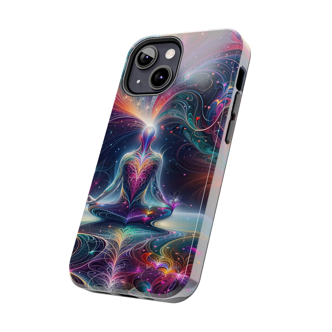 Cosmic Meditation Harmony - Tough Phone Case - Phone Case - g(0D·IO) - iPhone 13 Mini - -