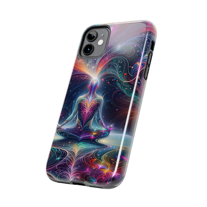 Cosmic Meditation Harmony - Tough Phone Case - Phone Case - g(0D·IO) - iPhone 13 Mini - -