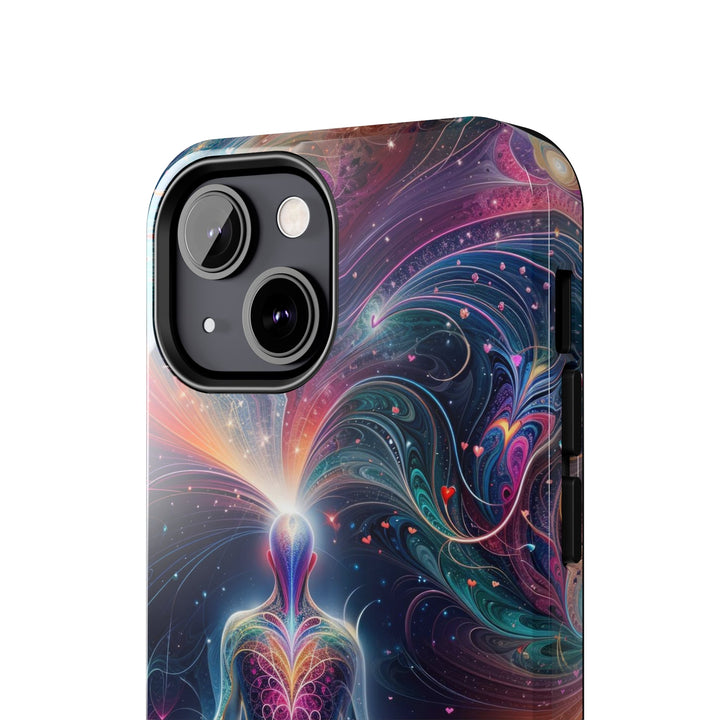 Cosmic Meditation Harmony - Tough Phone Case - Phone Case - g(0D·IO) - iPhone 13 Mini - -