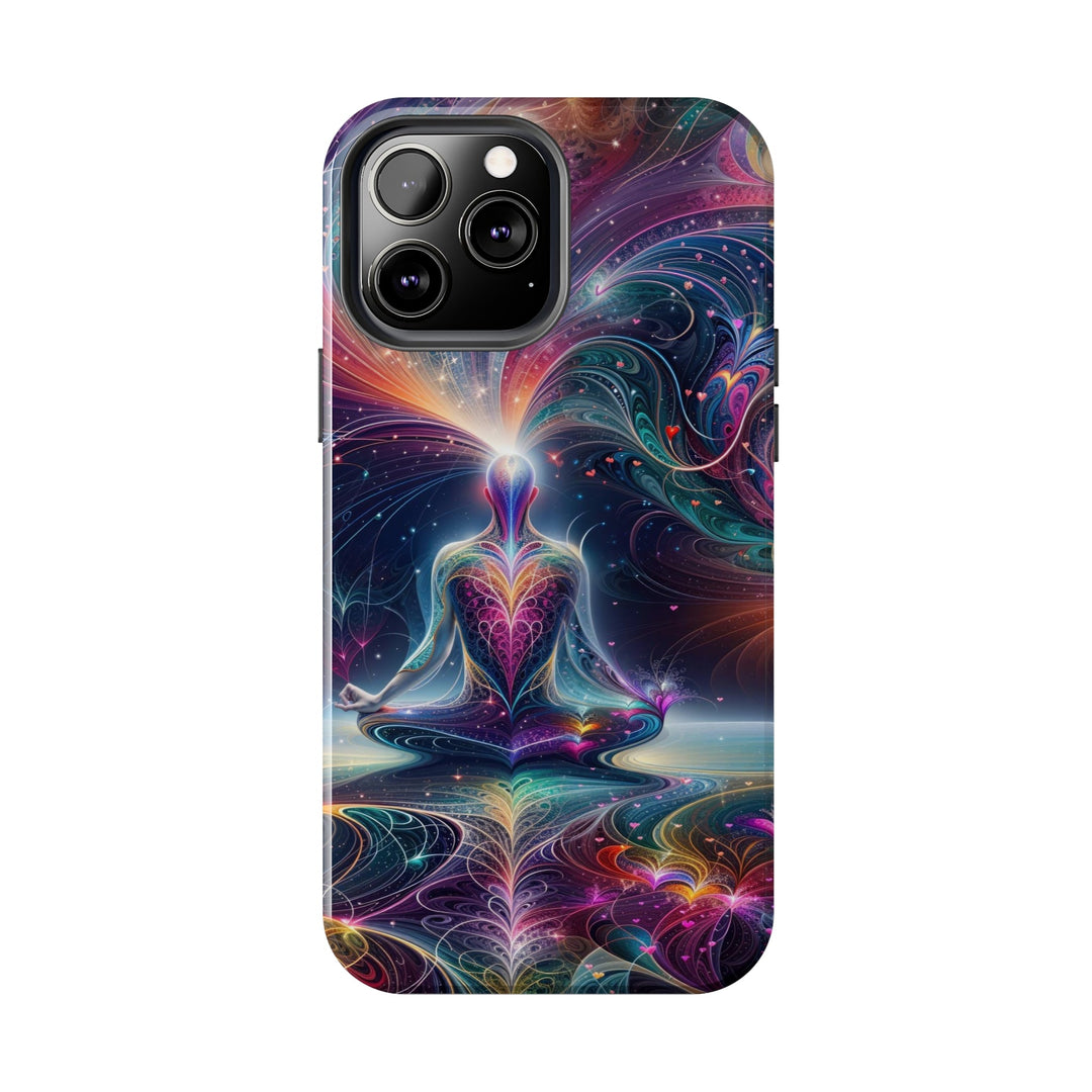 Cosmic Meditation Harmony - Tough Phone Case - Phone Case - g(0D·IO) - iPhone 13 Mini - -