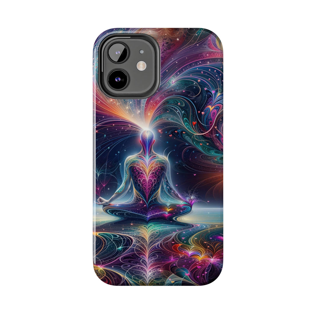 Cosmic Meditation Harmony - Tough Phone Case - Phone Case - g(0D·IO) - iPhone 13 Mini - -