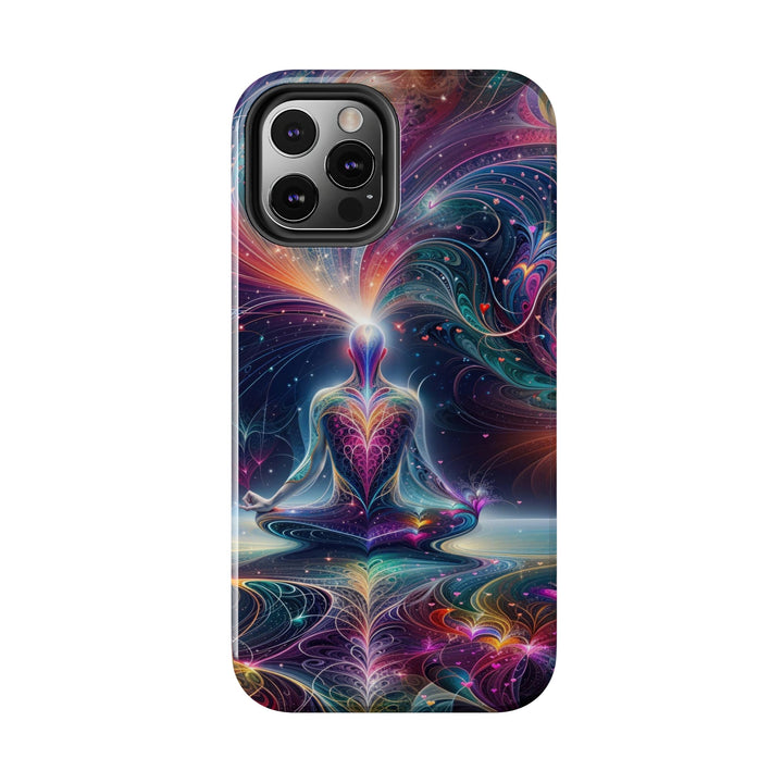 Cosmic Meditation Harmony - Tough Phone Case - Phone Case - g(0D·IO) - iPhone 13 Mini - -