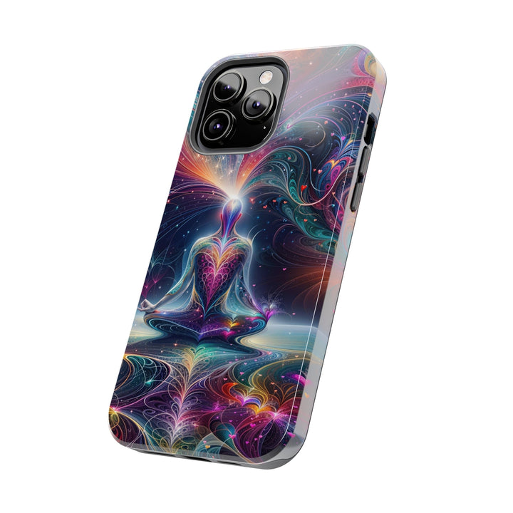 Cosmic Meditation Harmony - Tough Phone Case - Phone Case - g(0D·IO) - iPhone 13 Mini - -