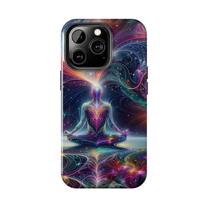 Cosmic Meditation Harmony - Tough Phone Case - Phone Case - g(0D·IO) - iPhone 13 Mini - -