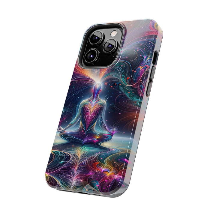 Cosmic Meditation Harmony - Tough Phone Case - Phone Case - g(0D·IO) - iPhone 13 Mini - -