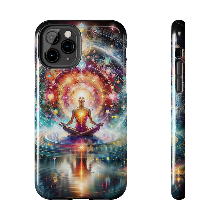 Cosmic Meditation Harmony - Tough Phone Case - Phone Case - g(0D·IO) - iPhone 11 Pro - -