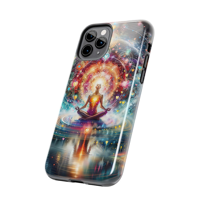 Cosmic Meditation Harmony - Tough Phone Case - Phone Case - g(0D·IO) - iPhone 13 Mini - -