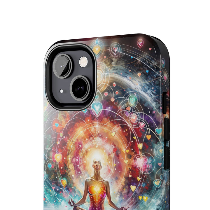 Cosmic Meditation Harmony - Tough Phone Case - Phone Case - g(0D·IO) - iPhone 13 Mini - -