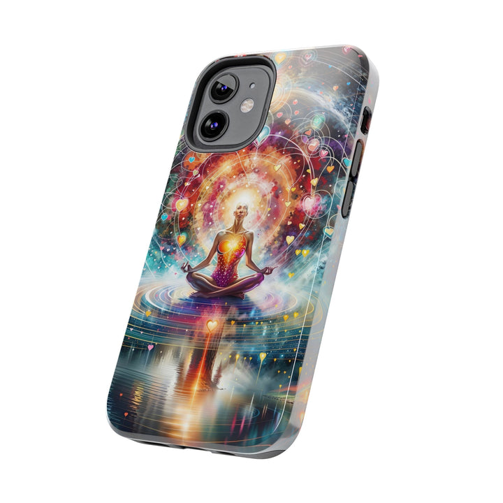 Cosmic Meditation Harmony - Tough Phone Case - Phone Case - g(0D·IO) - iPhone 13 Mini - -