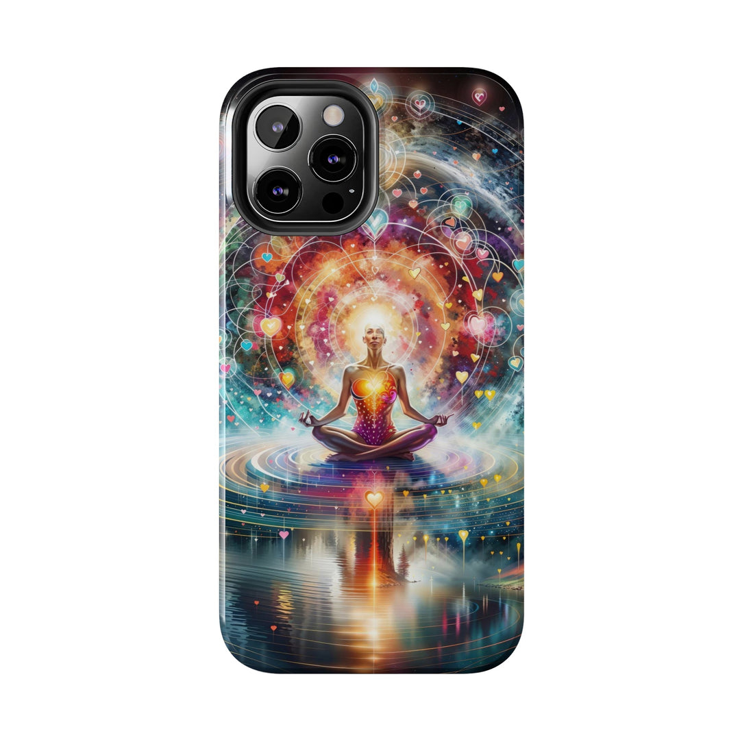 Cosmic Meditation Harmony - Tough Phone Case - Phone Case - g(0D·IO) - iPhone 13 Mini - -