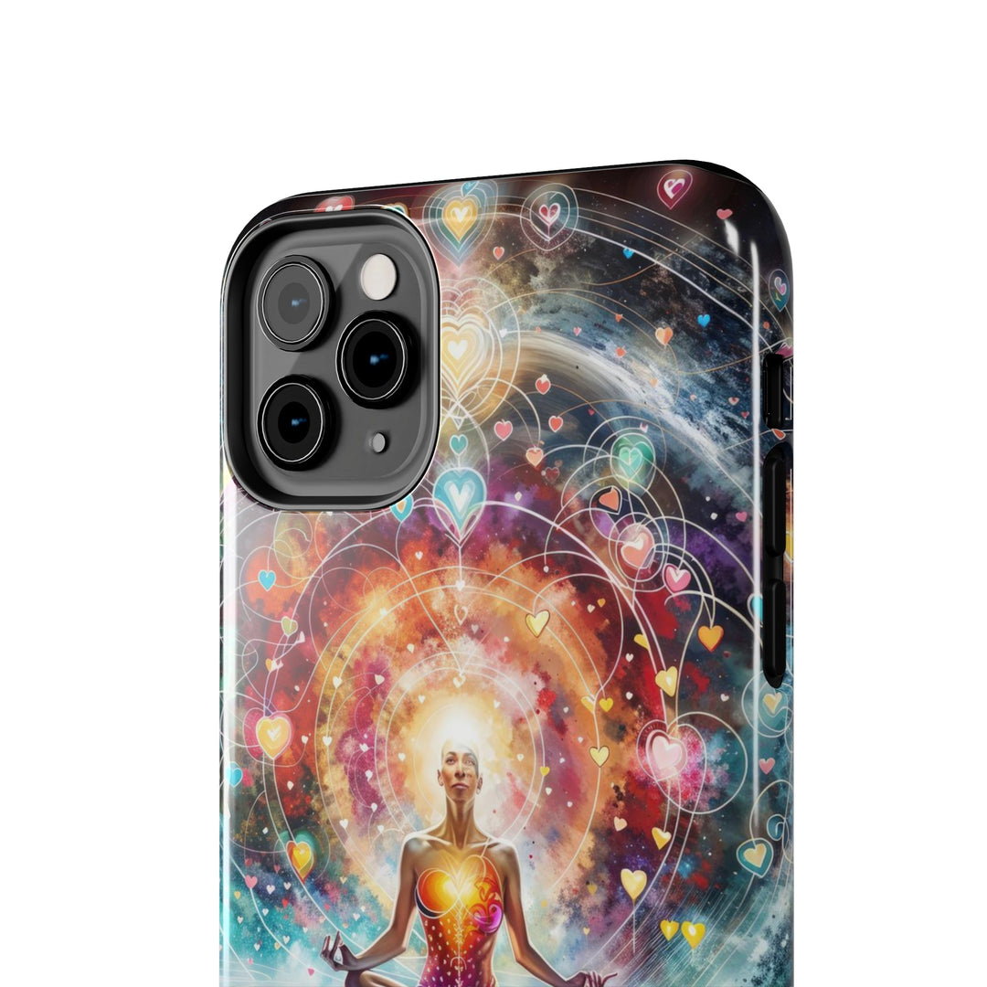 Cosmic Meditation Harmony - Tough Phone Case - Phone Case - g(0D·IO) - iPhone 13 Mini - -