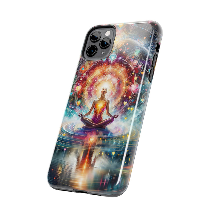 Cosmic Meditation Harmony - Tough Phone Case - Phone Case - g(0D·IO) - iPhone 13 Mini - -