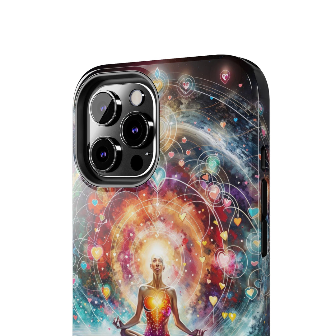 Cosmic Meditation Harmony - Tough Phone Case - Phone Case - g(0D·IO) - iPhone 13 Mini - -