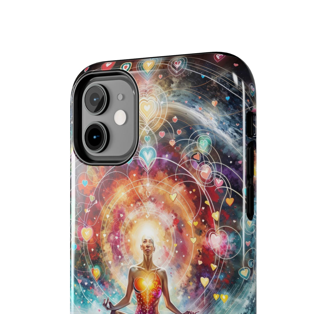 Cosmic Meditation Harmony - Tough Phone Case - Phone Case - g(0D·IO) - iPhone 13 Mini - -