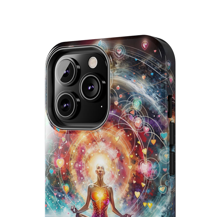 Cosmic Meditation Harmony - Tough Phone Case - Phone Case - g(0D·IO) - iPhone 13 Mini - -