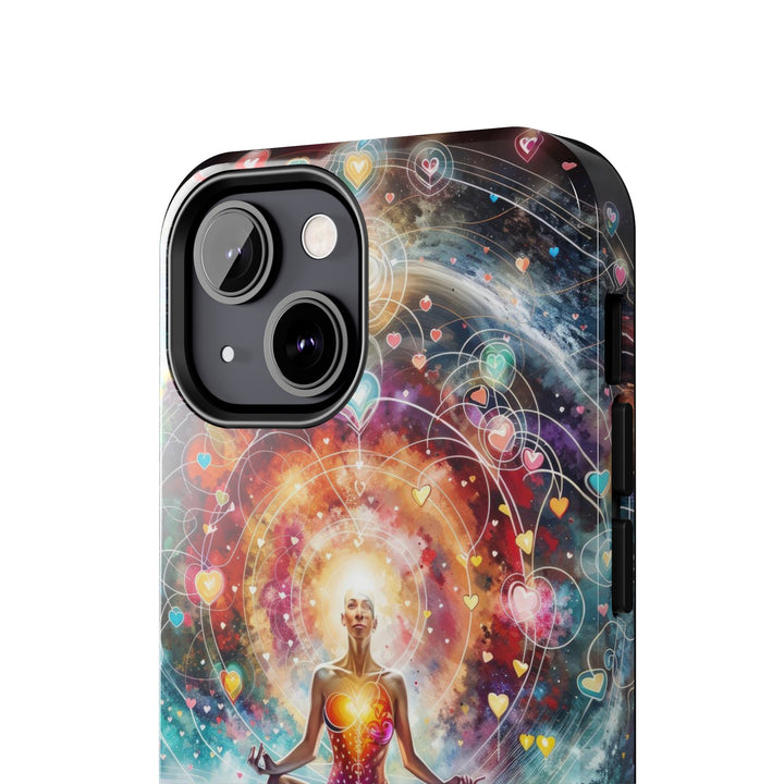 Cosmic Meditation Harmony - Tough Phone Case - Phone Case - g(0D·IO) - iPhone 13 Mini - -