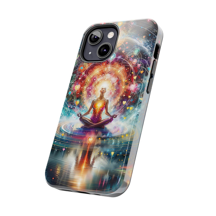 Cosmic Meditation Harmony - Tough Phone Case - Phone Case - g(0D·IO) - iPhone 13 Mini - -