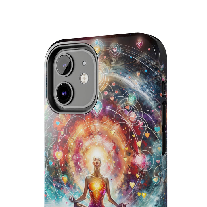 Cosmic Meditation Harmony - Tough Phone Case - Phone Case - g(0D·IO) - iPhone 13 Mini - -