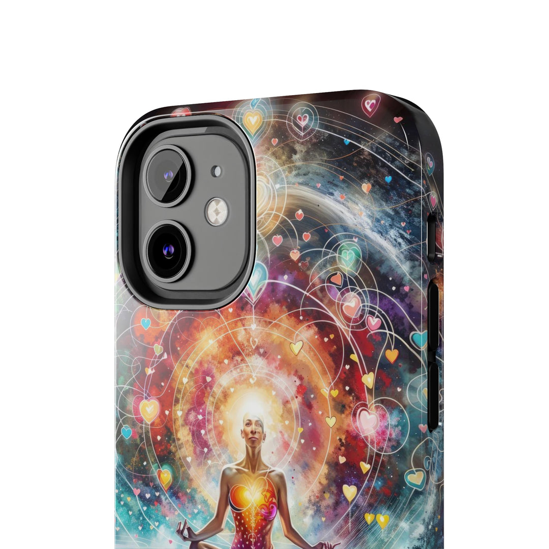 Cosmic Meditation Harmony - Tough Phone Case - Phone Case - g(0D·IO) - iPhone 13 Mini - -