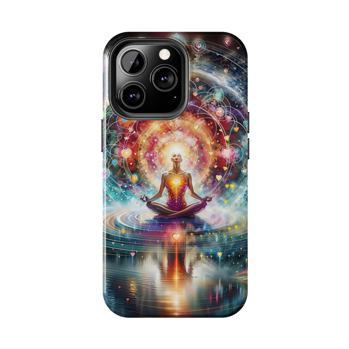 Cosmic Meditation Harmony - Tough Phone Case - Phone Case - g(0D·IO) - iPhone 13 Mini - -