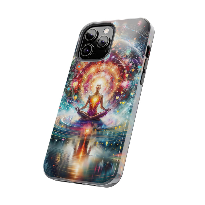 Cosmic Meditation Harmony - Tough Phone Case - Phone Case - g(0D·IO) - iPhone 13 Mini - -