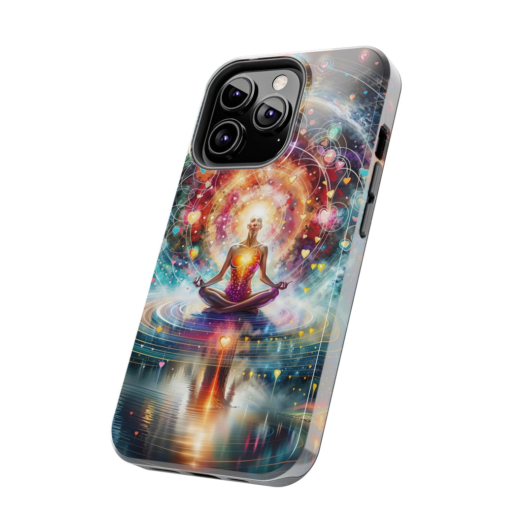 Cosmic Meditation Harmony - Tough Phone Case - Phone Case - g(0D·IO) - iPhone 13 Mini - -