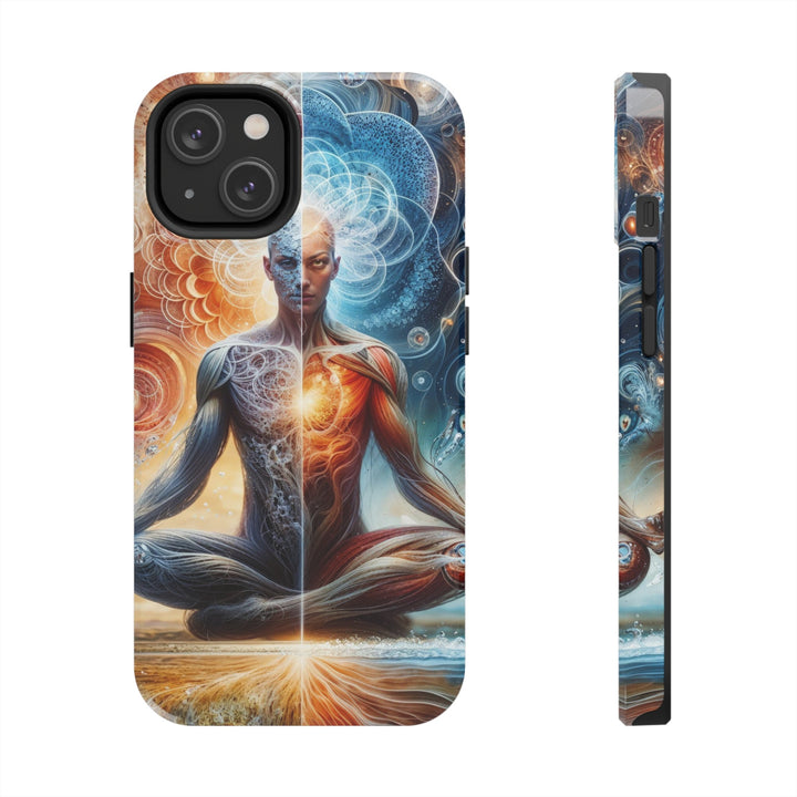 Cosmic Meditation Harmony - Tough Phone Case - Phone Case - g(0D·IO) - iPhone 14 - -