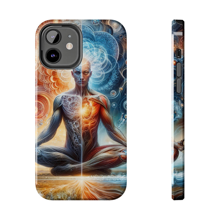 Cosmic Meditation Harmony - Tough Phone Case - Phone Case - g(0D·IO) - iPhone 12 - -