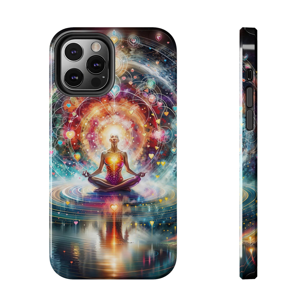 Cosmic Meditation Harmony - Tough Phone Case - Phone Case - g(0D·IO) - iPhone 12 Pro - -