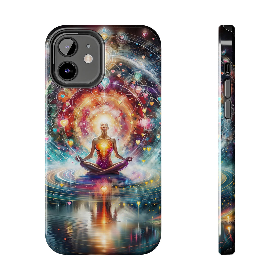 Cosmic Meditation Harmony - Tough Phone Case - Phone Case - g(0D·IO) - iPhone 12 - -