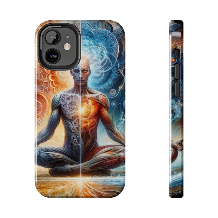 Cosmic Meditation Harmony - Tough Phone Case - Phone Case - g(0D·IO) - iPhone 12 Mini - -