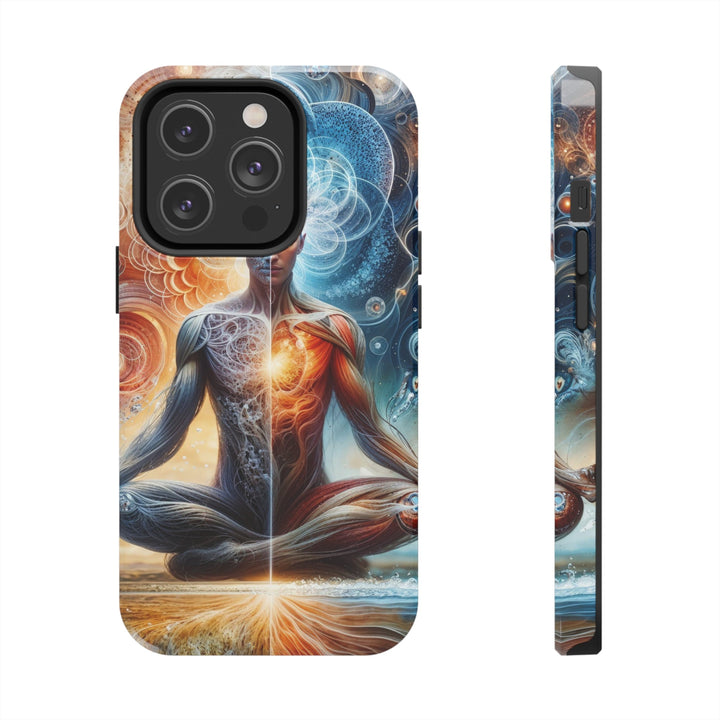 Cosmic Meditation Harmony - Tough Phone Case - Phone Case - g(0D·IO) - iPhone 14 Pro - -