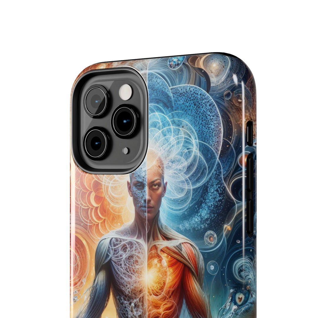 Cosmic Meditation Harmony - Tough Phone Case - Phone Case - g(0D·IO) - iPhone 13 Mini - -