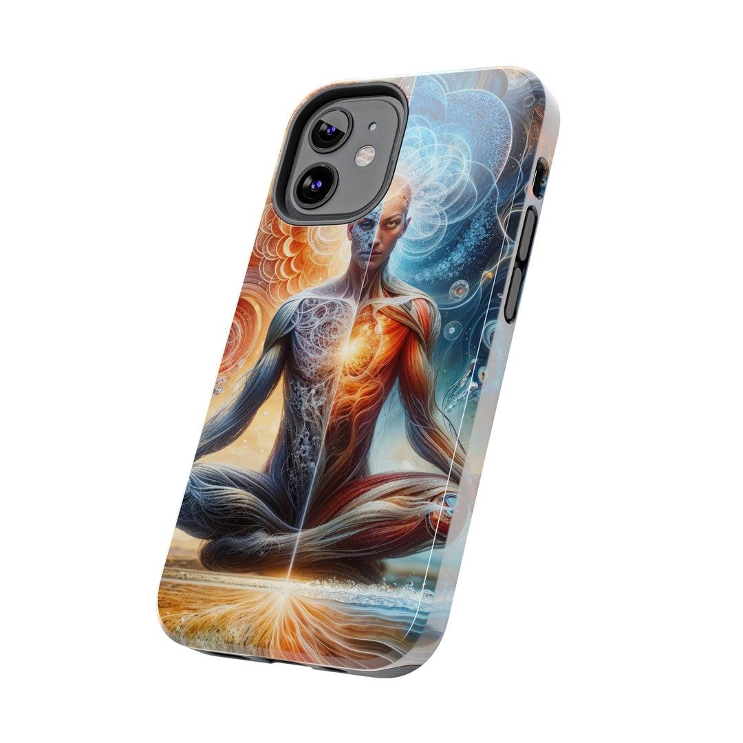 Cosmic Meditation Harmony - Tough Phone Case - Phone Case - g(0D·IO) - iPhone 13 Mini - -