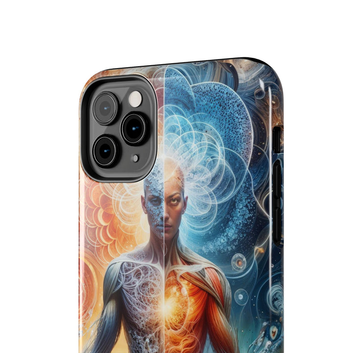 Cosmic Meditation Harmony - Tough Phone Case - Phone Case - g(0D·IO) - iPhone 13 Mini - -