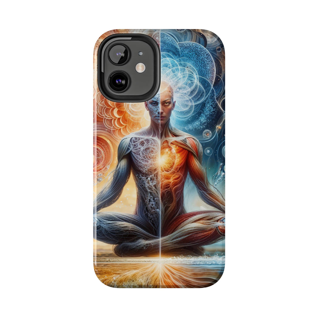 Cosmic Meditation Harmony - Tough Phone Case - Phone Case - g(0D·IO) - iPhone 13 Mini - -